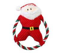 LIZEALUCKY Jouets en Peluche grinçants pour Chiens, Dessin animé Mignon interactif, soulage l'anxiété, Nettoyage des Dents, Jouets en Peluche pour Animaux de Compagnie, Chiens et Chats (Rouge)