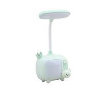 LIZEALUCKY LED Desk Lamp High Brightness Adjustable Rechargeable Bedside Table Night Light Eye-caring Aluminium Dimmable Bedside lamp for Home Office Bedroom Reading Work Study (Cerf vert)