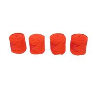 LIZEALUCKY Lot de 4 bandages de jambe de polo pour cheval, enveloppes en polaire douce et confortable, bandages de jambe équestre pour une équitation stable, ensemble de soutien de (Rouge)