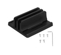 LIZEALUCKY Plastic Vertical Laptop Bracket Holder Plastic Dual Slots Computer Holder Compatible Stand Desktop Storage Shelf Laptop Base Accessories (Double Opening)