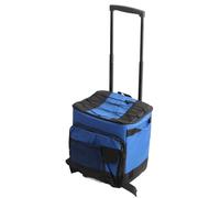 LIZEALUCKY Refroidisseur Roulant 35L Oxford Tissu Portable Papier d'aluminium Anti Fuite Sac de Refroidissement Bleu