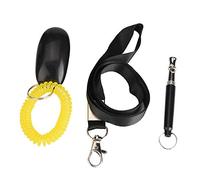 LIZEALUCKY Sifflets de Dressage pour Chiens Clicker avec dragonne 3 pièces sifflet ultrasonique interactif pour Animaux de Compagnie Outil comportemental Efficace pour Le Rappel des