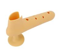 LIZEALUCKY Silicone Door Handle Cover Prevent Collision Prevent Static Electricity Door Knob Cover with Suction Cup for Home Office (Yellow)