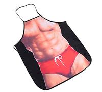 LIZEALUCKY Tabliers 3D drôles imperméables Tablier de Cuisine créatif Sexy Griller Cadeau de fête de Cuisson(Homme Sexy)