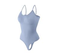 LIZHAYG Body Gainant Femme Ventre Plat Body sans Couture Shapewear Femmes Taille Formateur Ventre Plat Corps Shaper Ventre contrôle sous-vêtements Amincissants(Light Blue,S)