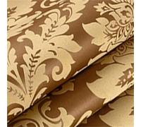 LIZHAYG Papier Peint Papier peint damassé 3D en relief, motif floral texturé, for chambre à coucher, salon, décoration d'intérieur(Color6,0.530mx3.0m)