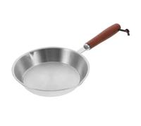 LIZHAYG Poele Inox Poêle à frire à fond plat en acier inoxydable, antiadhésive, allant au four, petite poêle à omelette, maison(12.7cm-5inch)