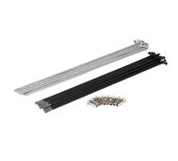 LIZHAYG Rayon de Bicyclette Lot de 10 Rayons et écrous en Acier à Haute teneur en Carbone for vélo électrique de 13G/12G/78/134/191/197/216/222/224/207/270 mm(Silver 12G 207mm)