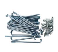 LIZHAYG Rayon de Bicyclette Lot de 36 Rayons de vélo électrique 8G/9G diamètre 3,5 mm/4,0 mm Longueur 80-120 mm Rayons de Moto + écrous(4.0X125mm)