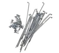 LIZHAYG Rayon de Bicyclette Lot de 36 Rayons de vélo électrique et Moto 10G, diamètre 3,18 mm, Longueur 55-305 mm, Rayons + écrous(85mm)