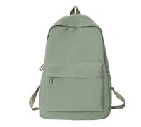 LIZHAYG Sac A Dos Sac à dos simple et décontracté, couleur unie, léger et multifonctionnel, idéal for les lycéens et les voyageurs.(Light Green)