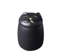 LIZHAYG Urne pour Chien Urne funéraire en Forme de Chat for Cendres d'animaux de Compagnie, urne funéraire décorative en Forme de Chat, urne for Chat, urne for Chien(Green)