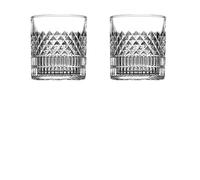 LIZHAYG Verre Cristal 1/2/3/4pcs Cups 335ml Transparent Whiskey Cup For Party/Home/Bar Crystal Glass Wine Cup Cups Mug Beer Glass(2pcs)