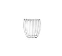 LIZHAYG Verre Cristal 250/350/450ml Ripple Glass Double Wall Coffee Mug Breakfast CupTea Milk Juice Mug Beer Water Glasse Drinkware(250ML)