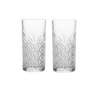 LIZHAYG Verre Cristal 2PCS Highball Glasses BarwareTumbler For Water, Juice, Beer, And Cocktail Set Of 2(Small 300ml Set of 2)