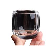 LIZHAYG Verre Cristal 80ml Crystal Glass Tea Cup Thickened Wine Cup Transparent Master Cup Single Tea Set Glass Cups Gifts For Wedding(2pcs)