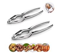 LIZHIGE Casse-Noisette,2 Pièces Noyer Clip,pour Noix et Fruits de Mer Casse-Noisette Lourd écrou Noix de pécan Noyer Outil ouvreur