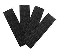 LIZHOUMIL 4 pièces Planche de Surf Traction Pads Eva Surf Skimboard Deck Anti-dérapant Avant Queue Pad pour Kiteboard Noir