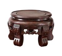 Lizhuzhuzs28 Accueil Support for Plantes Rond en ébène, Grand Vase d'intérieur for bonsaï Socle décoratif(Moyen)
