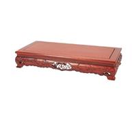 Lizhuzhuzs28 Accueil Support rectangulaire for Plantes, Pots de Fleurs, vases, Support en Palissandre Odd Stone Crafts Socle décoratif(Petit)