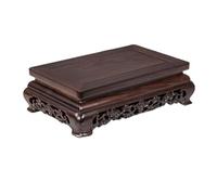 Lizhuzhuzs28 Accueil Tabouret rectangulaire for Plantes, Vase théière, Support de Sculpture en ébène for bonsaï Socle décoratif(Grand)