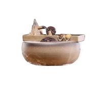 Lizhuzhuzs28 Fontaine d'intérieur Cascade Fontaine de Table décorative à Eau vive, Roue Feng Shui Fontaine Zen d'interieur