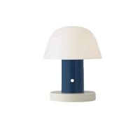 Lizhuzhuzs28 Lampe de Table Lampe de bureau, chambre à coucher, chevet, forme unique, champignon, petite veilleuse Lampe à Poser(Blue)