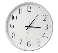 Lizhuzhuzs28 Pendule Murale Horloge Murale Minimaliste, élégante, silencieuse, à Piles, Design Polyvalent Horloge de Cuisine(Blanc)