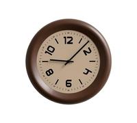 Lizhuzhuzs28 Pendule Murale Horloge Murale silencieuse à Piles, Design rétro, Style Polyvalent Horloge de Cuisine(Mocha Brown)