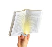 lizia - Lampe de lecture et liseuse LED rechargeable - Support de livre ergonomique à une main - Blanc