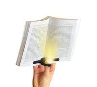 lizia - Lampe de lecture et liseuse LED rechargeable - Support de livre ergonomique à une main - Noir