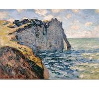liziciti Monet Kit de peinture diamant 5D, collection de peintures à diamants pour décoration murale d'intérieur, 30,5 x 40,6 cm (Les falaises à Etretat)