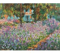 liziciti Monet Kit de peinture diamant 5D - Collection de peintures diamant célèbres pour décoration murale de la maison - 30,5 x 40,6 cm (Le jardin d'Iris à Giverny)