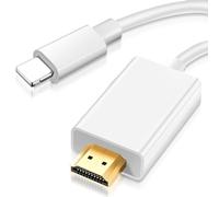 Lizoak MFi Certified Lightnning to HDMI Cable 6.6ft Digital AV Adapter for iPhone to TV/Projector/Monitor 1080P Screen Sync Compatible with iPhone 14/13/12/11/XS/XR/X/SE, Plug