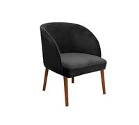 LIZXJY 1/2/4 Pieces Housse de Chaise Salle A Manger Semi Circulaire Extensible Scandinave Housse de Dossier Couverture de Chaise avec Accoudoir de Fauteuil Salon Lavable pour Bureau(A3,6PC)