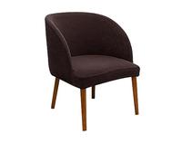 LIZXJY 1/2/4 Pieces Housse de Chaise Salle A Manger Semi Circulaire Extensible Scandinave Housse de Dossier Couverture de Chaise avec Accoudoir de Fauteuil Salon Lavable pour Bureau(N,4PCS)