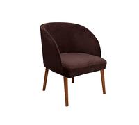 LIZXJY 1/2/4 Pieces Housse de Chaise Salle A Manger Semi Circulaire Extensible Scandinave Housse de Dossier Couverture de Chaise avec Accoudoir de Fauteuil Salon Lavable pour Bureau(A1,2PCS)