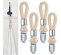 LJAPPLIED 4 Pièces Pince à Serviette, Accroche Torchon, Crochet Torchon Porte Serviette Salle de Bain, Clips Porte-Torchon Placards Serviettes Suspendues