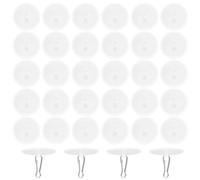 LJAPPLIED 80 Pièces Crochets de Plafond Adhésif, Crochets Adhesifs Transparent pour Accrocher des Décorations Lumineuses, Salle de Bain, Cuisine, Plafond (60) (standard1, 80)