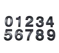 LJAYNJC Numéro de Maison Autocollants 3D for numéro de Porte de Maison, de Chambre, de Maison, d'appartement, d'armoire, de Table, de boîte aux Lettres, numéros de Porte extérieurs(Black,9)
