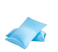 LJAYNJC Taie Oreiller Soie Taie d'oreiller en Soie Solide, Imitation mûrier, lit uni, en Satin, Housse de taie d'oreiller, King Twin, Maison Blanche, Douce et Confortable(8,70x70cm)