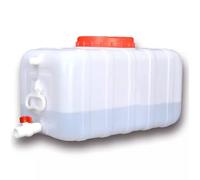LJBD Bidon d'eau avec Robinet, Potable Réservoir d'eau en HDPE, Jerrican Eau Alimentaire avec Poignée pour Camping en Plein Air Randonnée Voyage Barbecue L'urgence(Size:80L,Color:Blanc)