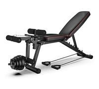 LJBOZ Banc de Musculation Multifonctions Pliable,avec Leg Extension Machine,Universel Banc à haltères Exercices abdominaux Exercices, Banc d’entraînement pour Tout Le Corps