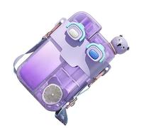 LJCM Bouteille d'eau en Plastique à la Mode, Double Bouteille d'eau Potable Exquise Kawaii, Apparence Mignonne avec Paille pour le Yoga et la Salle de Sport (#7)