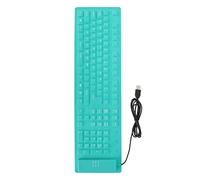 LJCM Clavier Flexible Pliable pour Ordinateur, Clavier USB, Clavier Pliable en Silicone, 108 Touches, Pliable en Silicone, Filaire, étanche, Frappe Muette, Clavier Pliable à Fermeture