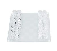 LJCM Jeu d'échecs en Verre à Shot, Jeu d'échecs en Verre à Shot à Boire Durable pour Les et Le Camping