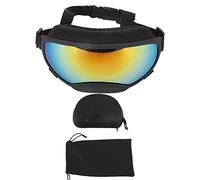 LJCM Lunettes de des Yeux pour Chien Lunettes de Soleil pour Gros Chien avec UV et Lentilles en PC pour Course à l'extérieur (Lentille Rouge)