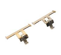LJCM Sabots Chaussures Tail Wing Decor, Hole Shoes Tail Fin 1 Paire Belle Décoration pour Le Bricolage (Dorure électrolytique)