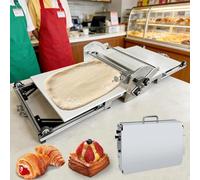 LJCSSD Machine à laminer la pâte Pliable avec laminoir, laminoir électrique en Acier Inoxydable pour la Maison, Machine à laminer la pâte électrique avec épaisseur réglable pour la Fabrication