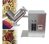 LJCSSD Mélangeur de Poudre de Type V 2L, mélangeur Industriel, Vitesse réglable et Fonction de synchronisation, Vitesse Plus élevée, mélange Uniforme, Faible Bruit pour l'alimentation
